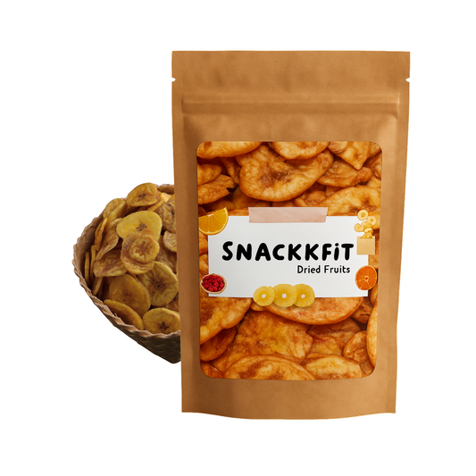 Dehydrated Banana Slices – Naturally Sweet & Healthy Snack | Snackkfit