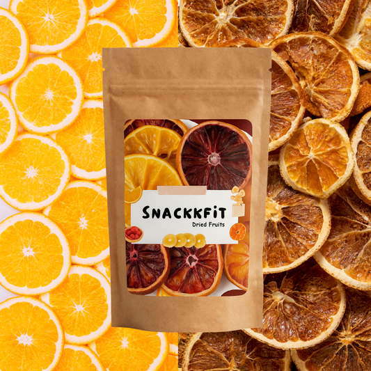 Snackkfit Premium Dried Oranges – Healthy Dehydrated Fruit Slices for Snacking, Garnishing & Wellness