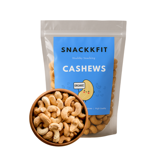 Snackkfit 100% Natural Premium Whole Cashews | Whole Crunchy Cashew | Premium Kaju nuts | Nutritious & Delicious | Gluten Free & Plant based Protein