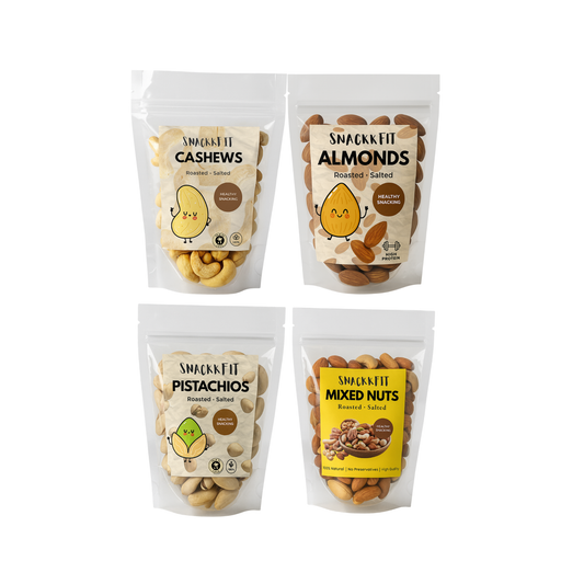 Snackkfit Dry Fruits & Nuts Combo | Roasted and Salted | Almonds,Cashews,Pistachios, Nutmix