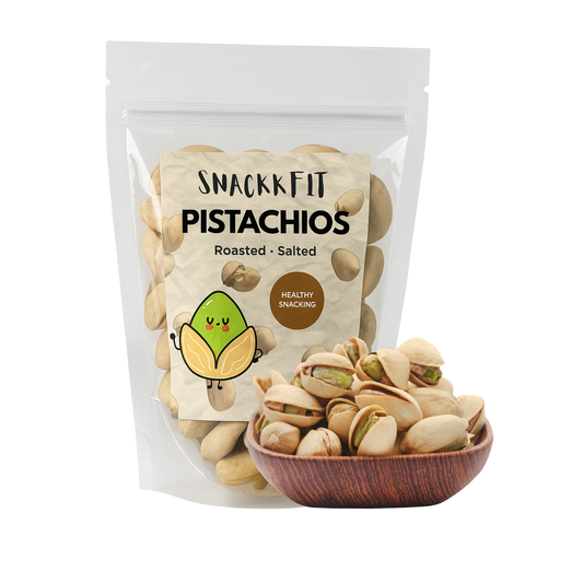 Snackkfit Roasted & Salted Pistachios | Crunchy Pista 200g | Rich in Protein, Phosphorus & Fiber | Premium Healthy Snack & Nutritious Dry Fruit