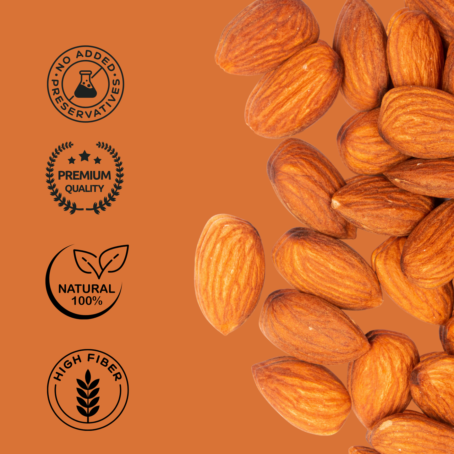 Snackkfit Premium California Almonds – Healthy Protein-Rich Nuts